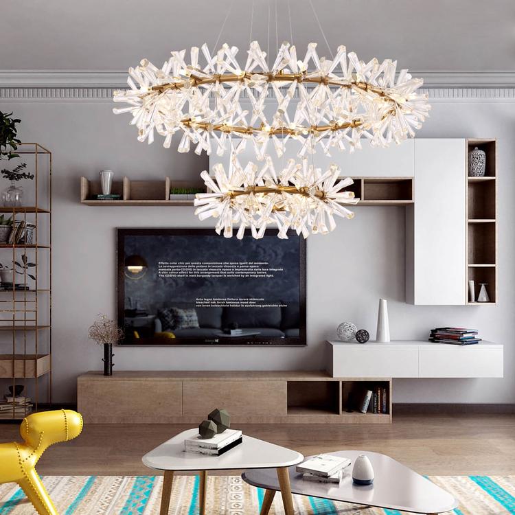 Kylia Ring Crystal Chandelier-Vancei