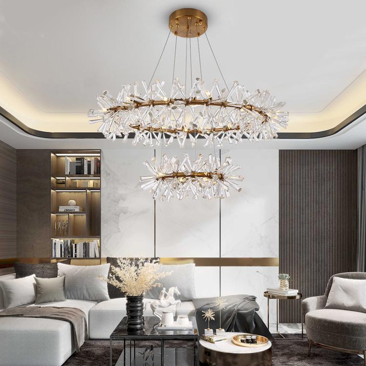 Kylia Ring Crystal Chandelier-Vancei