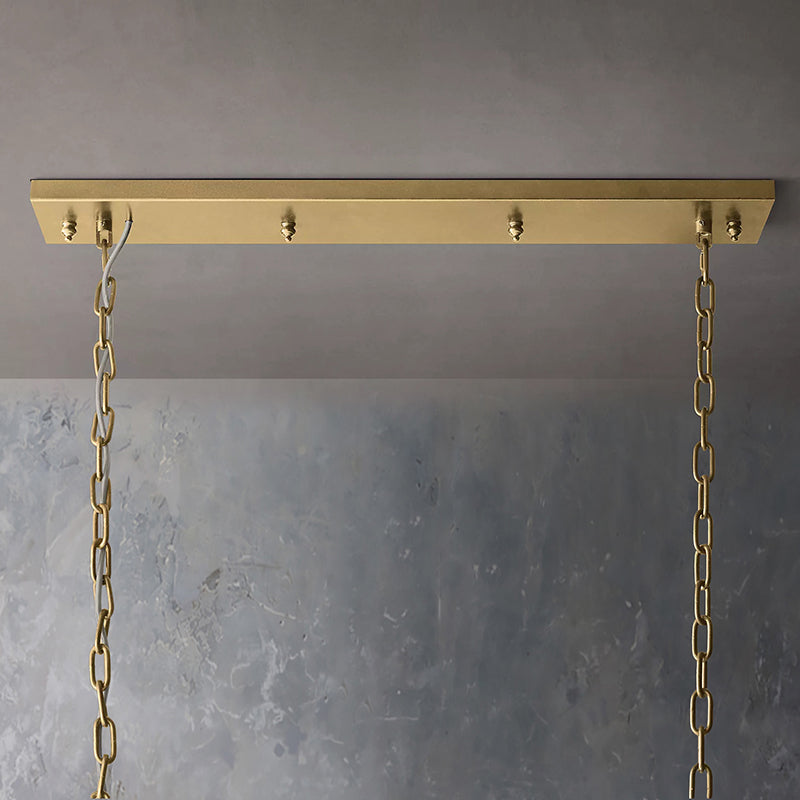 Kelly Crystal Rectangular Chandelier 49"