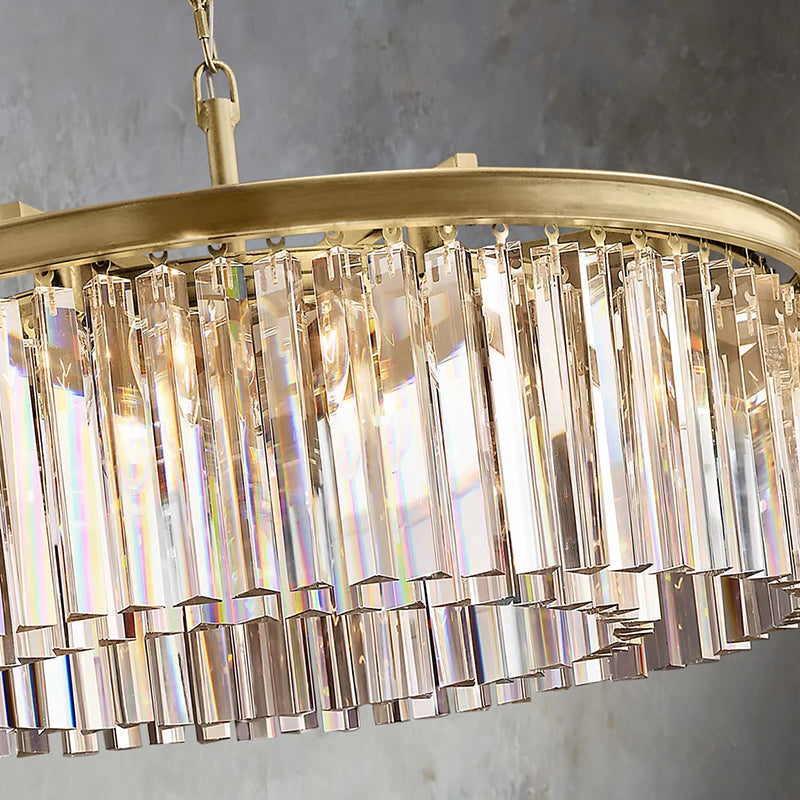 Kelly Glass Round Pendant Light 32"