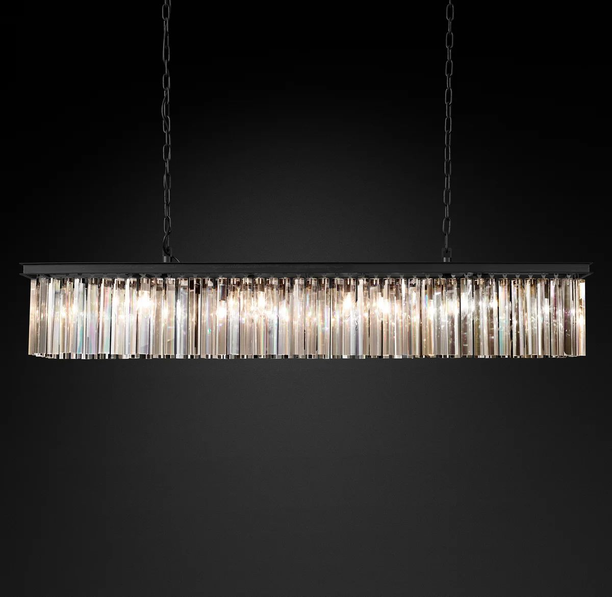 Kelly Rectangular Chandelier 60"-Vancei