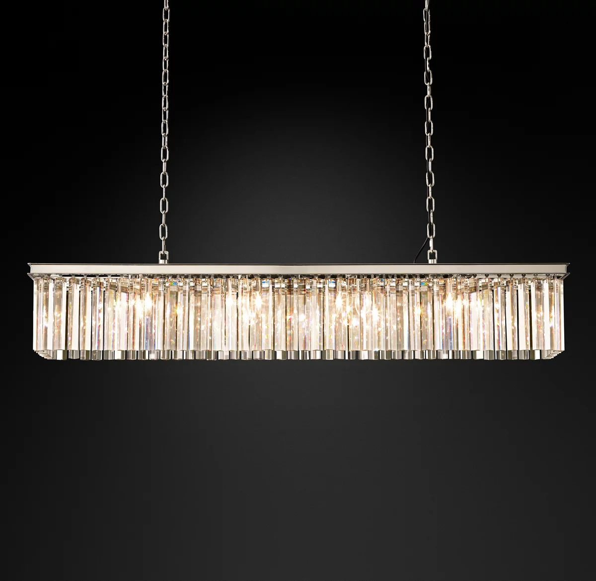 Kelly Rectangular Chandelier 60"-Vancei