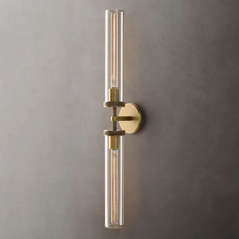 Lambert Knurled Grand Linear Sconce-Vancei