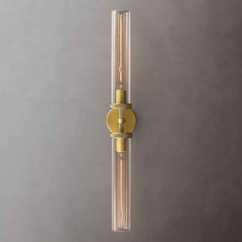 Lambert Knurled Grand Linear Sconce-Vancei