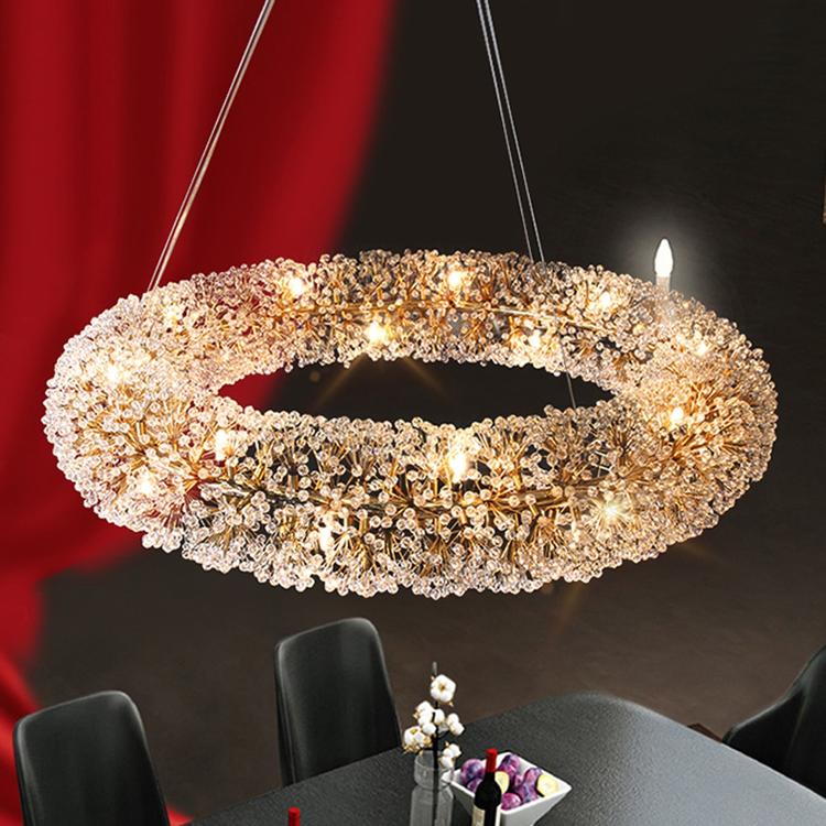 Iissabelle Flower Crystal Chandelier-Vancei