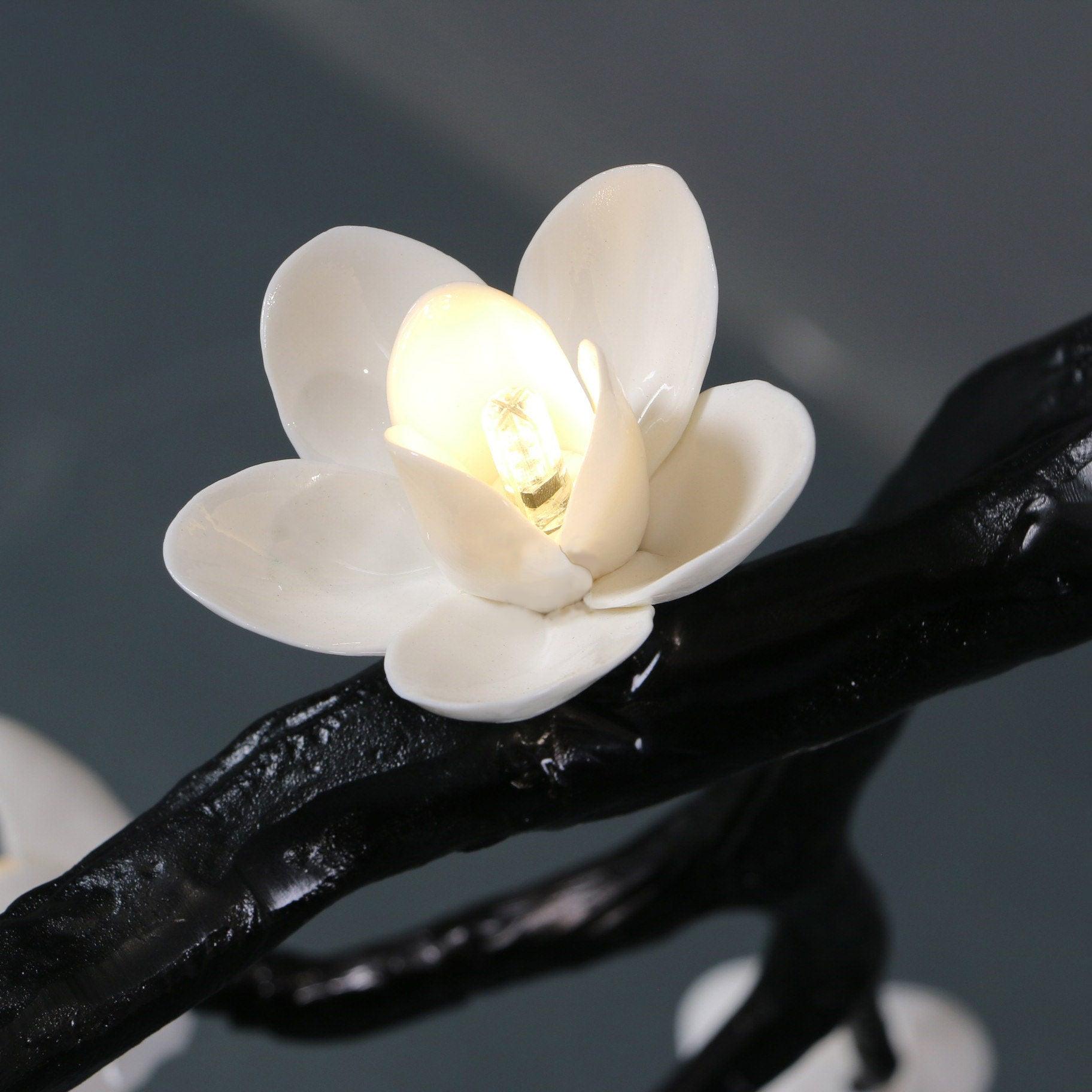 Aura Flora Large Long Branch Flower Chandelier