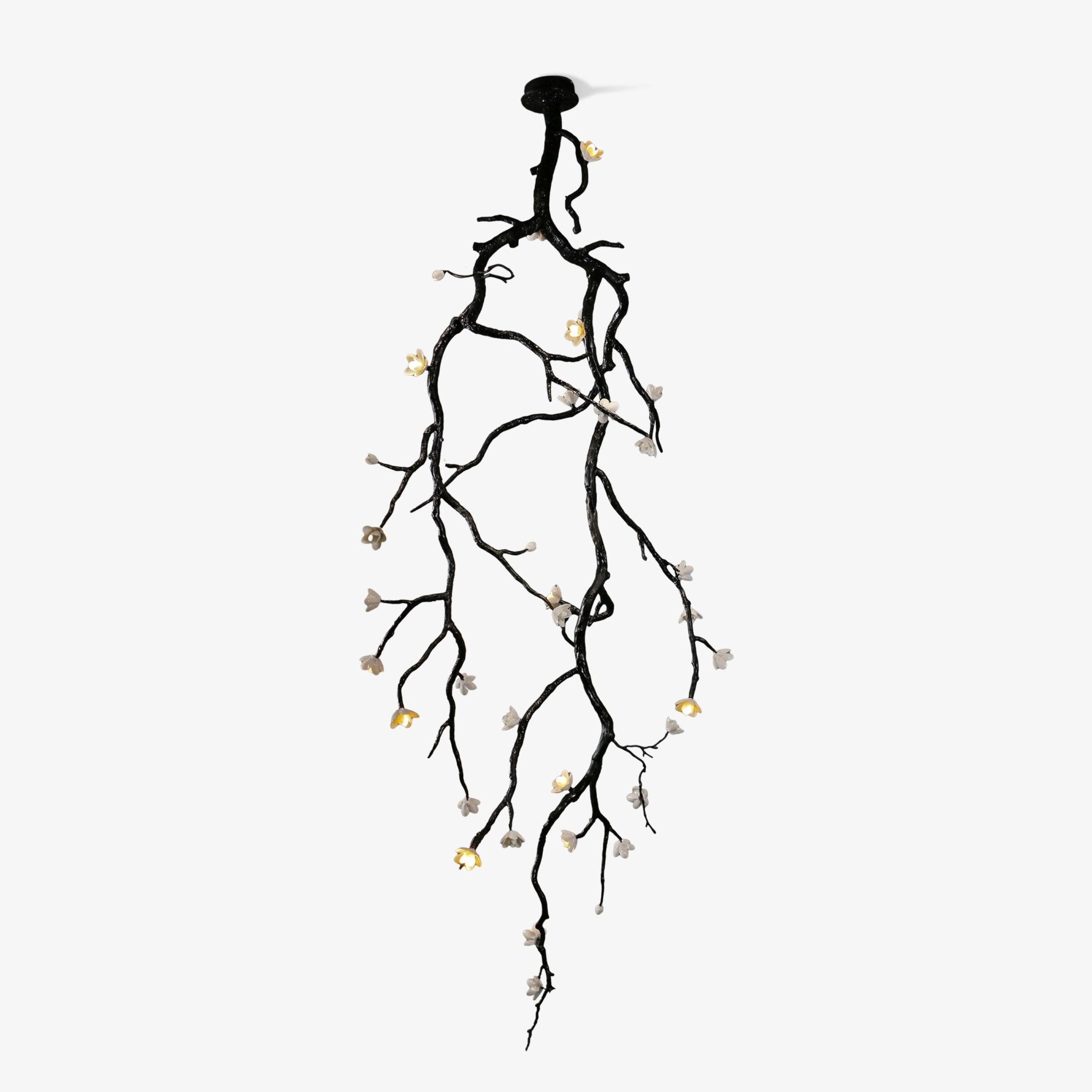 Aura Flora Large Long Branch Flower Chandelier