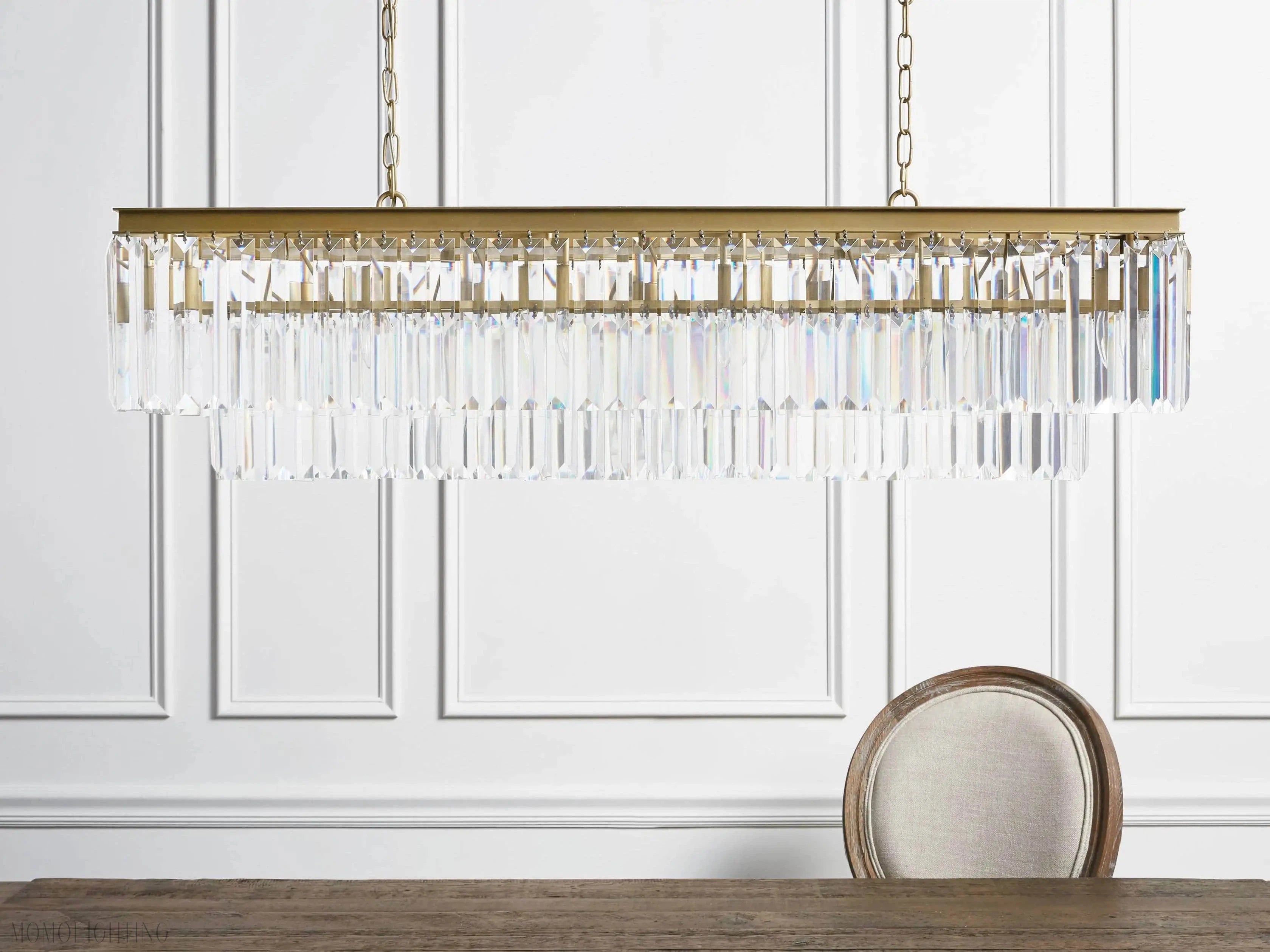 Leyland Tiered Rectangular Chandelier-Vancei