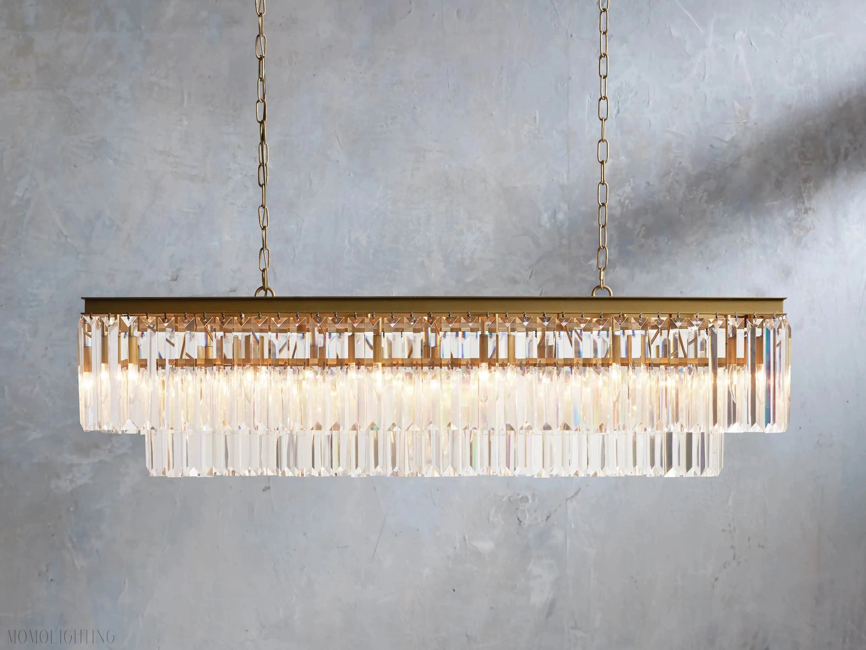 Leyland Tiered Rectangular Chandelier-Vancei