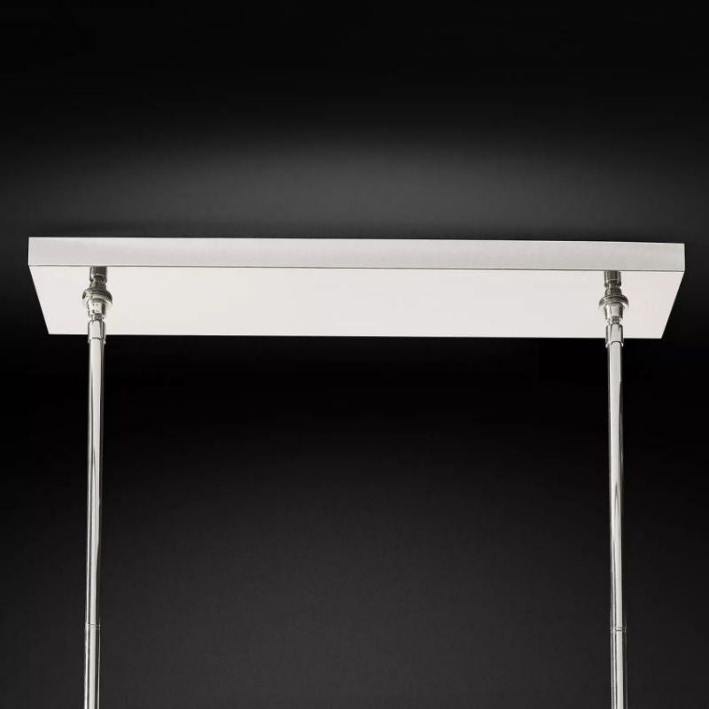 Balle Smoke Cristal Double Linear Chandelier 60"-Vancei