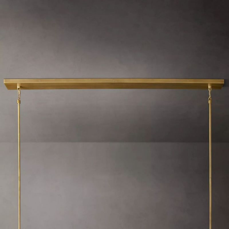 Balle Smoke Cristal Linear Chandelier 60"-Vancei