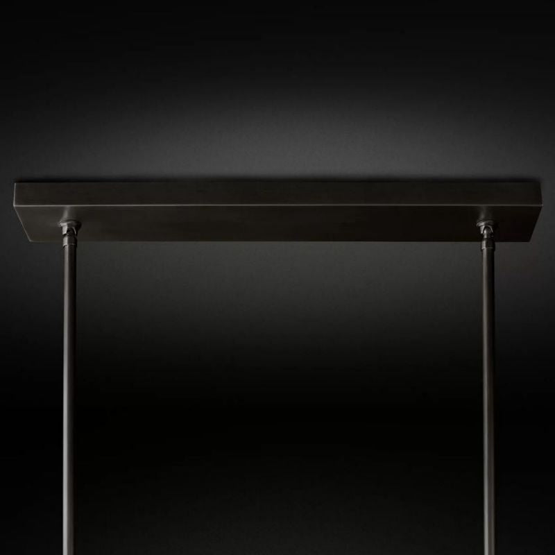 Balle Smoke Cristal Double Linear Chandelier 60"-Vancei