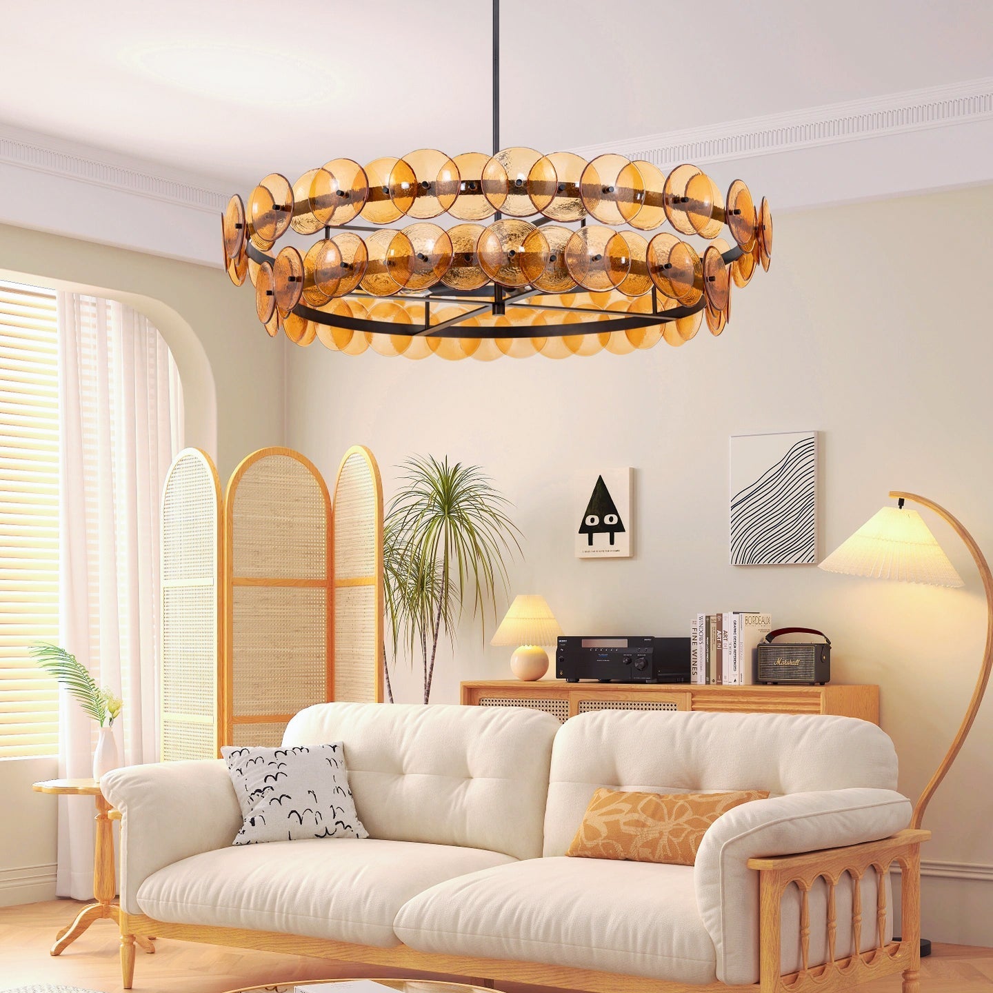 Loren Glass Chandelier