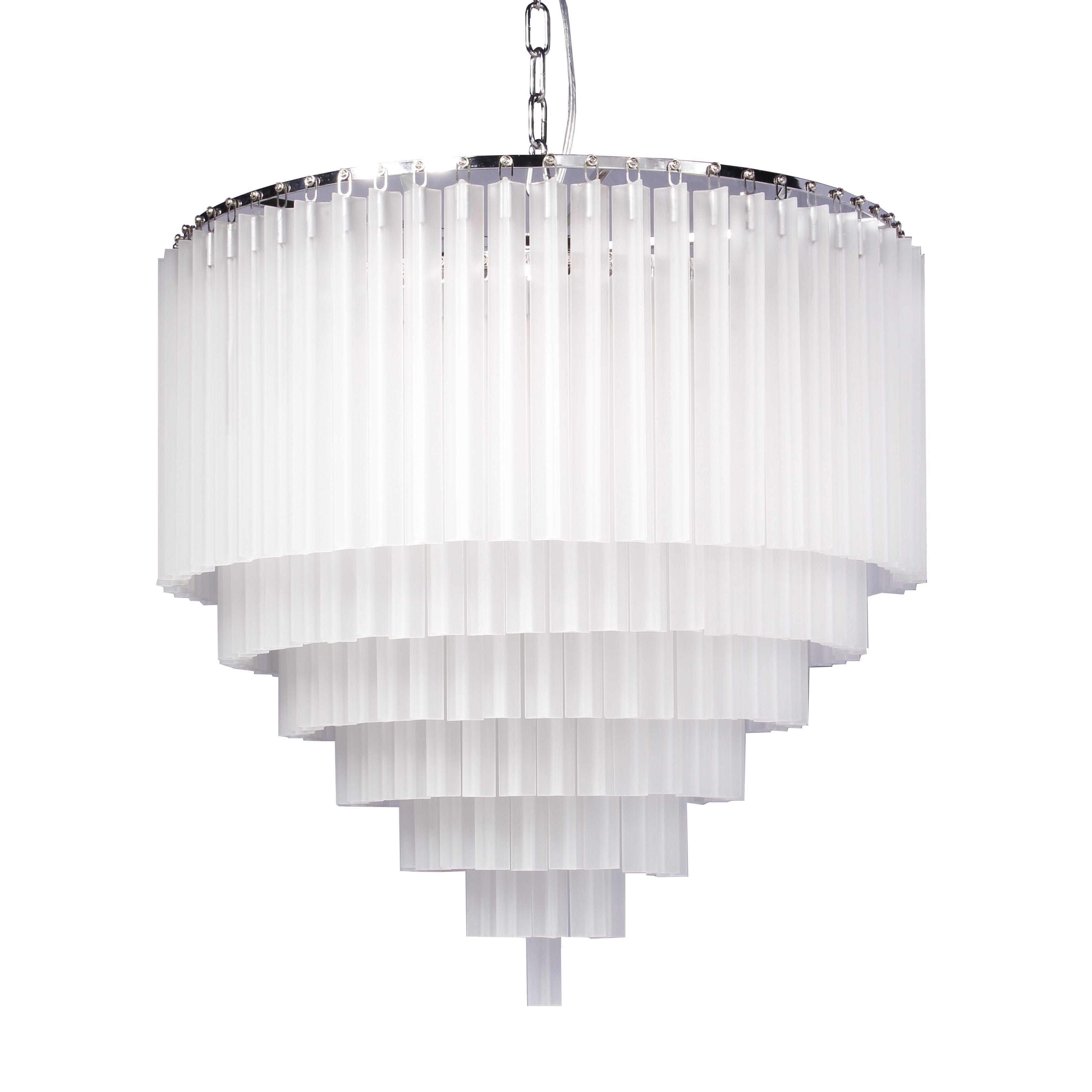 5-Tier Apex Rhys Frost Crystal Fringe Chandelier-Vancei