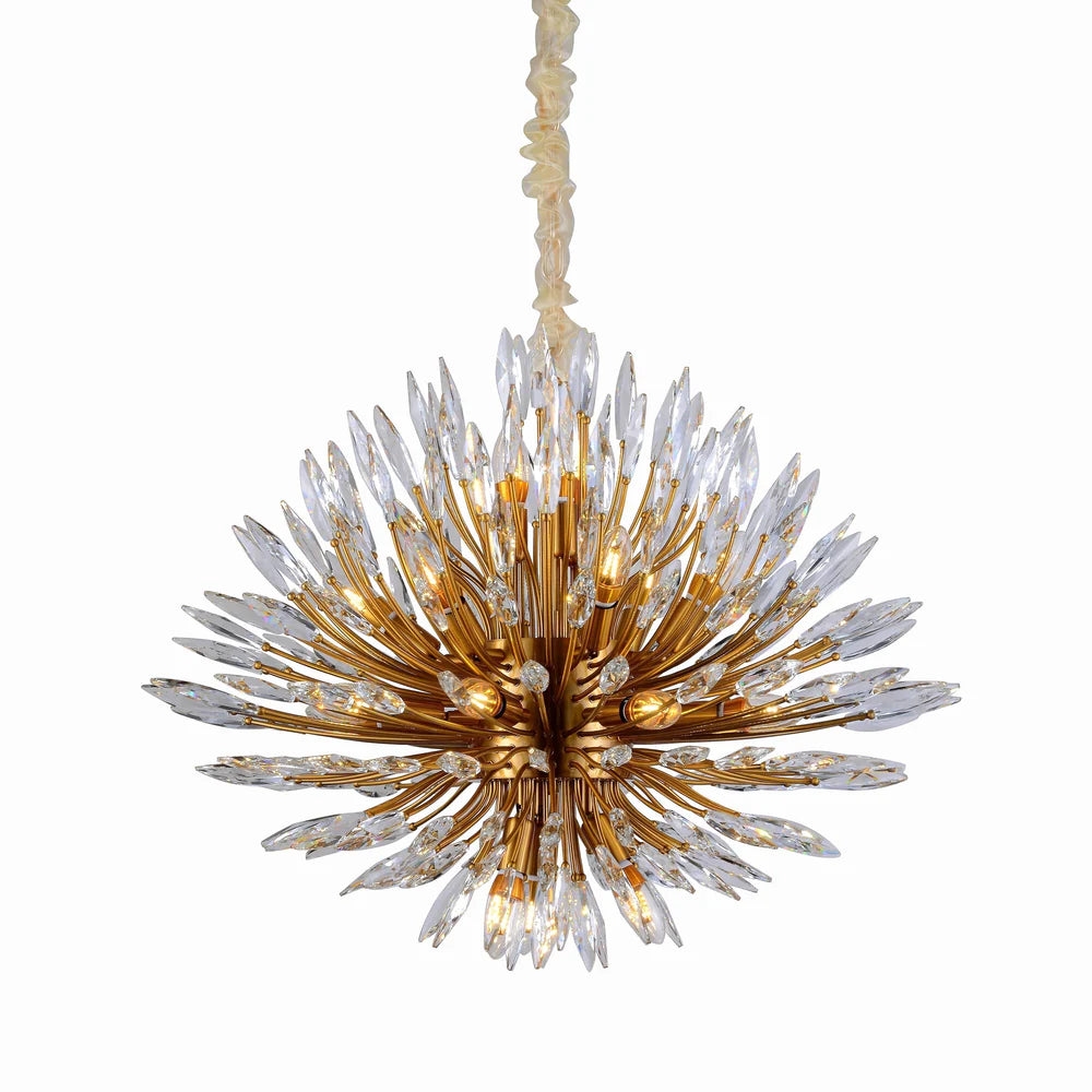 Lily Starburst Crystal Sputnik Chandelier-Vancei