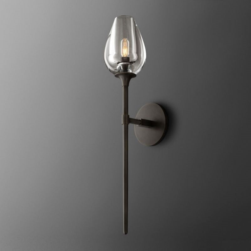 Tulip Glass Grand Wall Sconce-Vancei