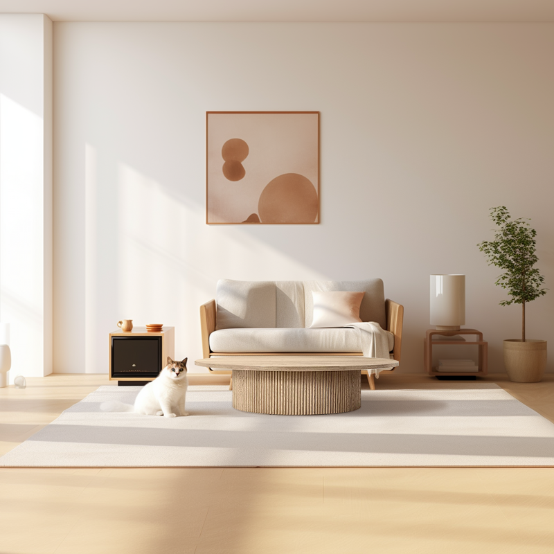 Marico Round Plinth Coffee Table-Vancei