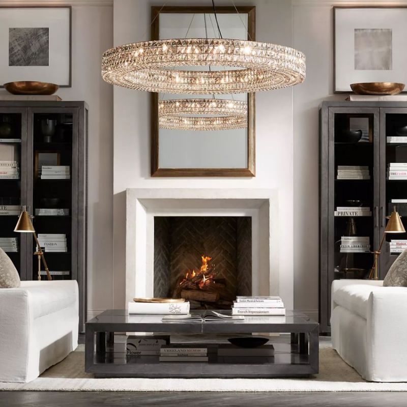 Medicis Crystal Round Chandelier-Vancei