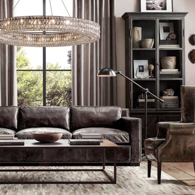 Medicis Crystal Round Chandelier-Vancei