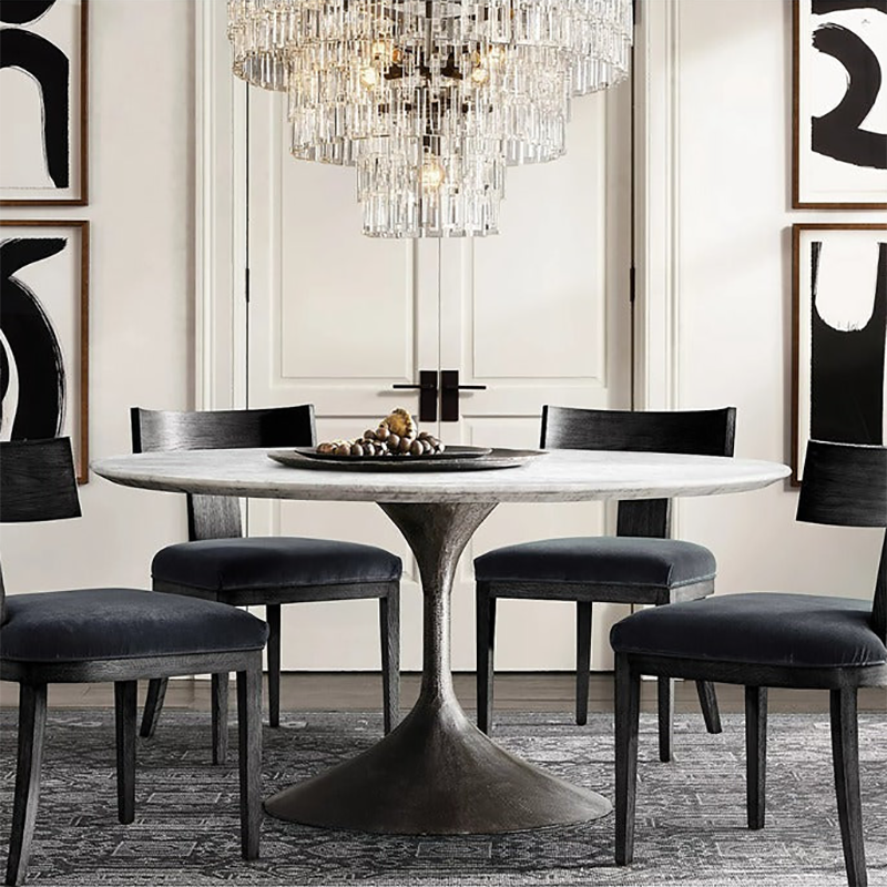 Mia 3 Tier Crystal Round Chandelier 36"-Vancei