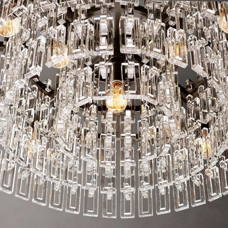 Mia Crystal Round Chandelier 36"-Vancei