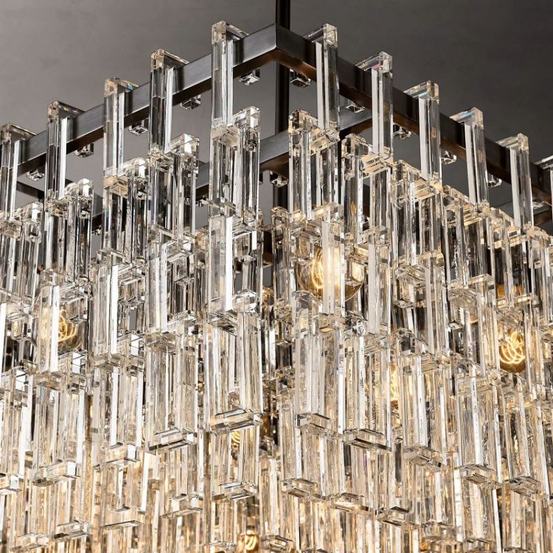 Mia Rectangular Chandelier 60"-Vancei