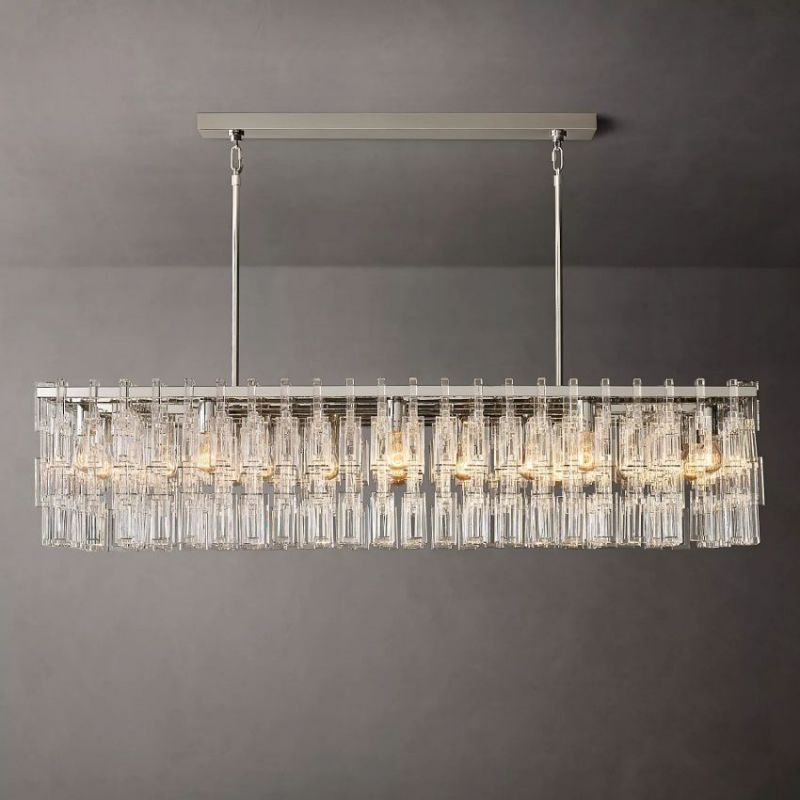 Mia Rectangular Chandelier 60"-Vancei