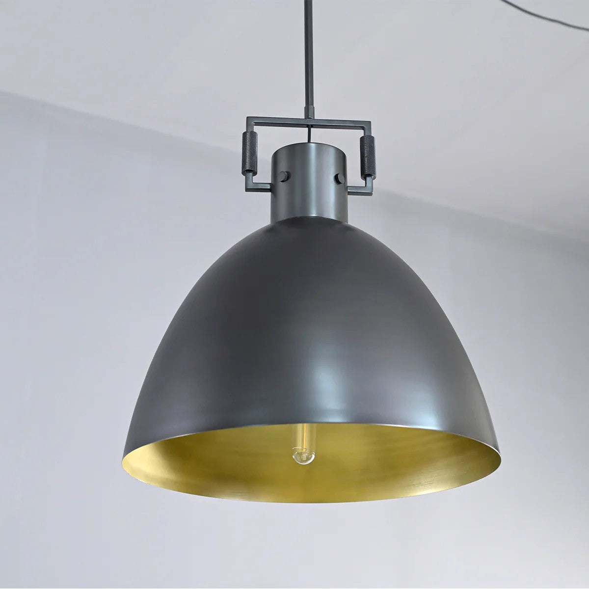 Miranda Brass Cloche Pendant  10″ 14″ 18″-Vancei