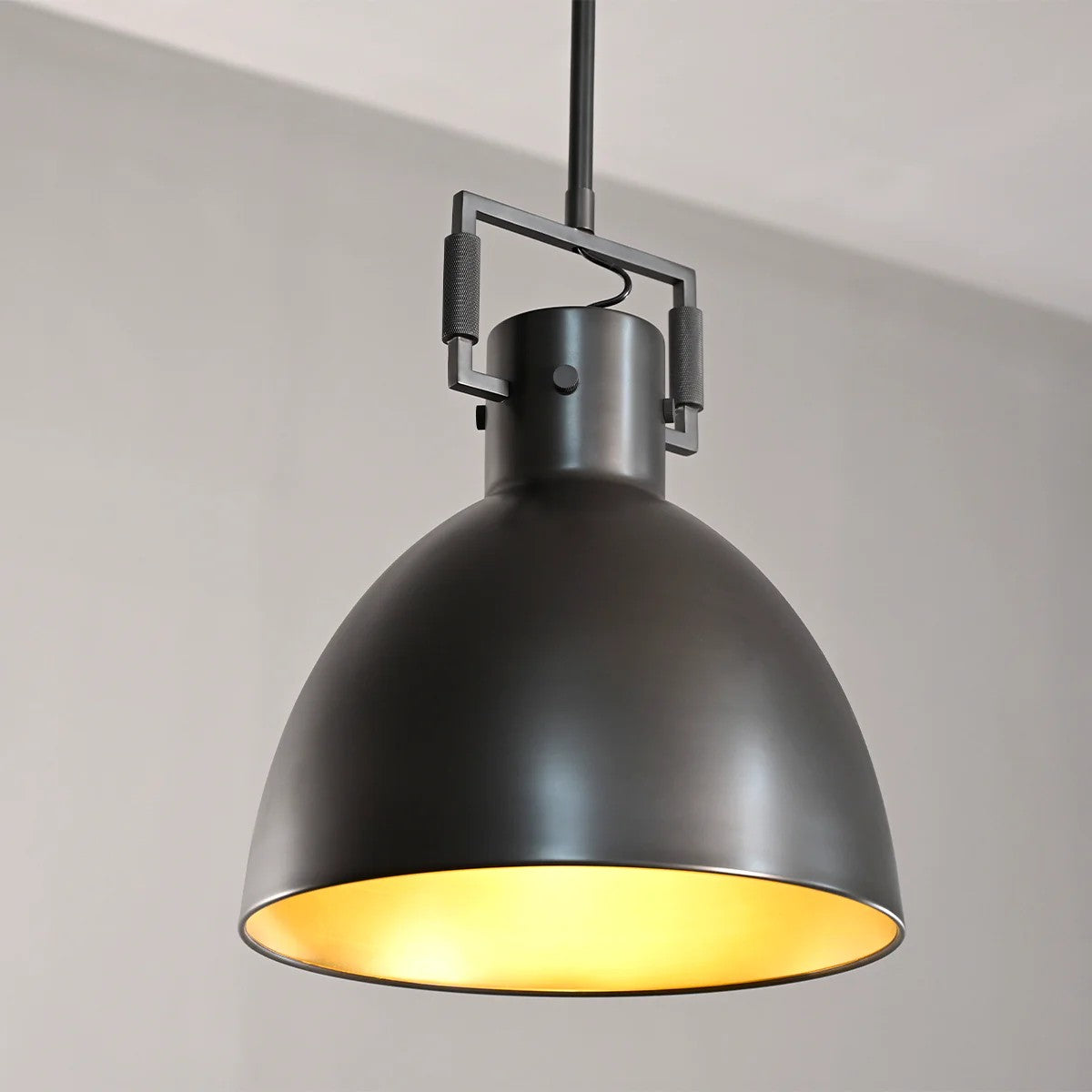 Miranda Brass Cloche Pendant  10″ 14″ 18″-Vancei