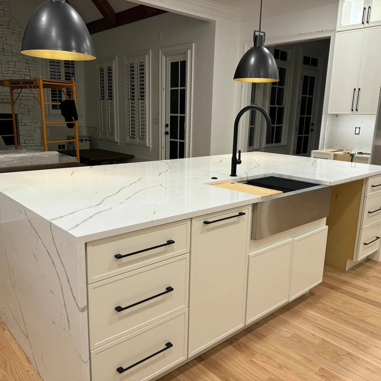 Miranda Brass Cloche Pendant  10″ 14″ 18″-Vancei