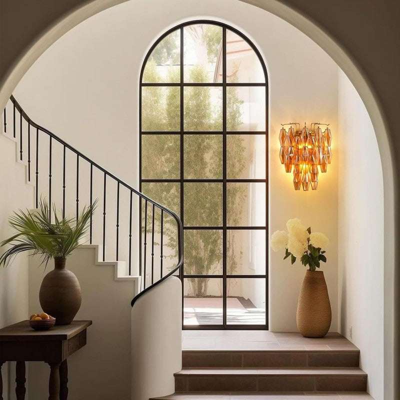 Modern Evelyn Glass Wall Sconce-Vancei