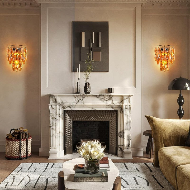 Modern Evelyn Glass Wall Sconce-Vancei