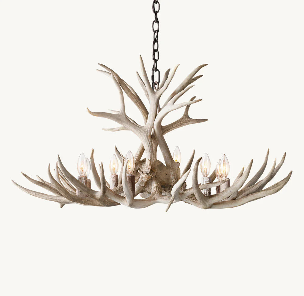 Natural Antler Chandelier 36"-Vancei