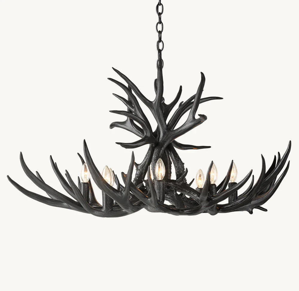 Natural Antler Chandelier 36"-Vancei