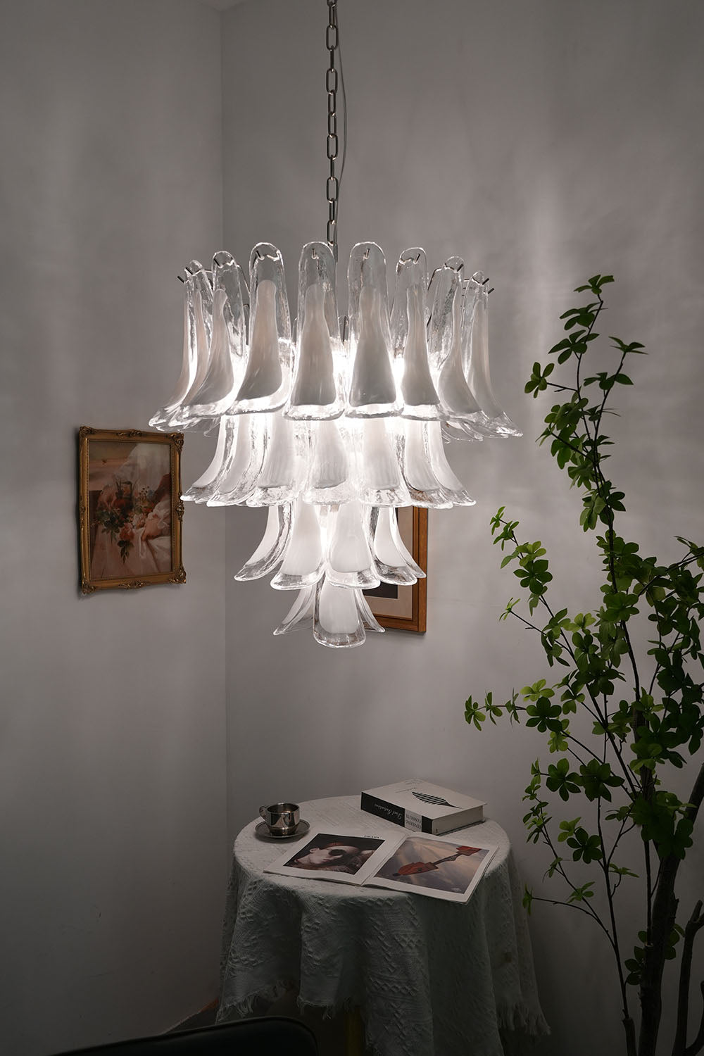 Murano Petals Chandelier