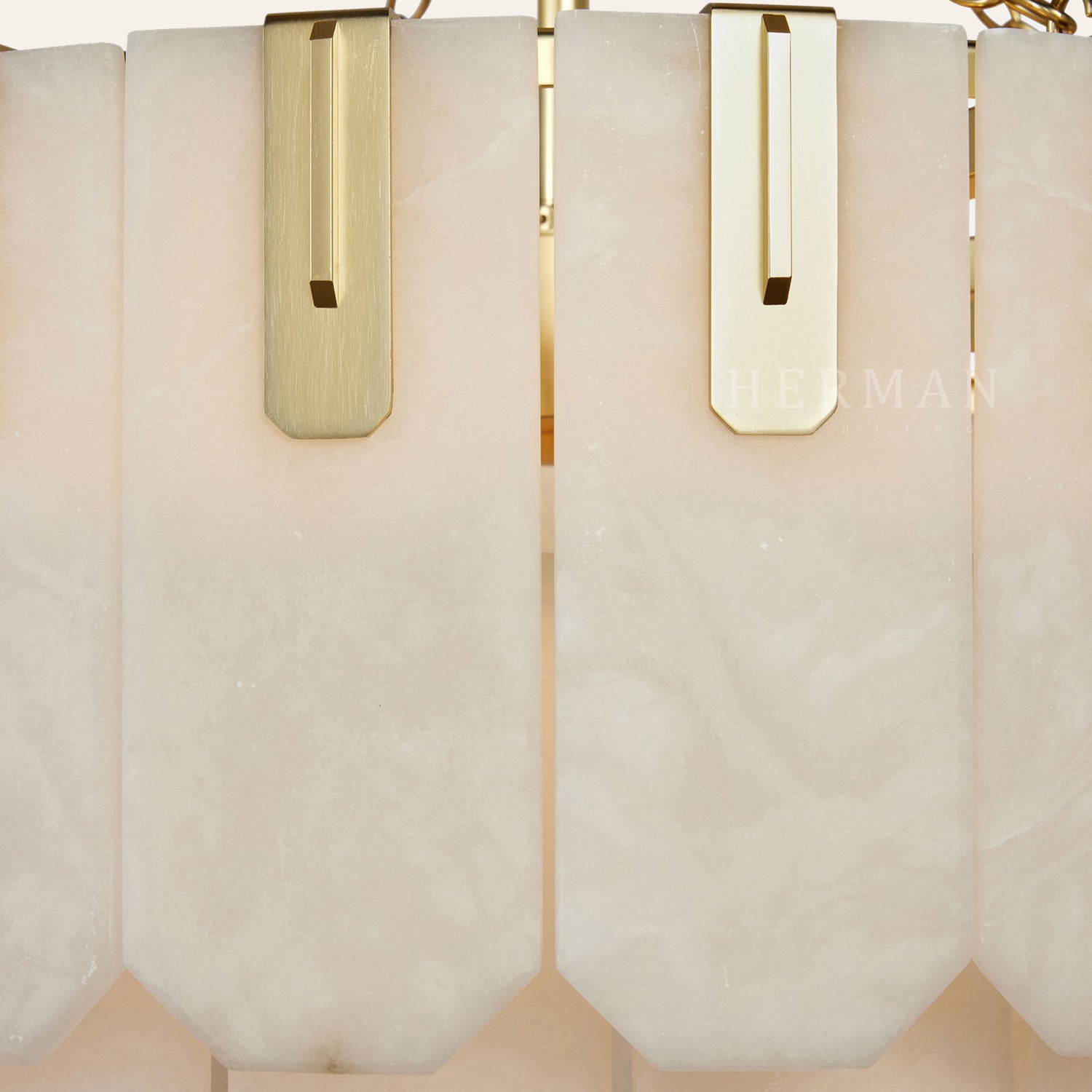 Nadia Alabaster Chandelier 30" 41"