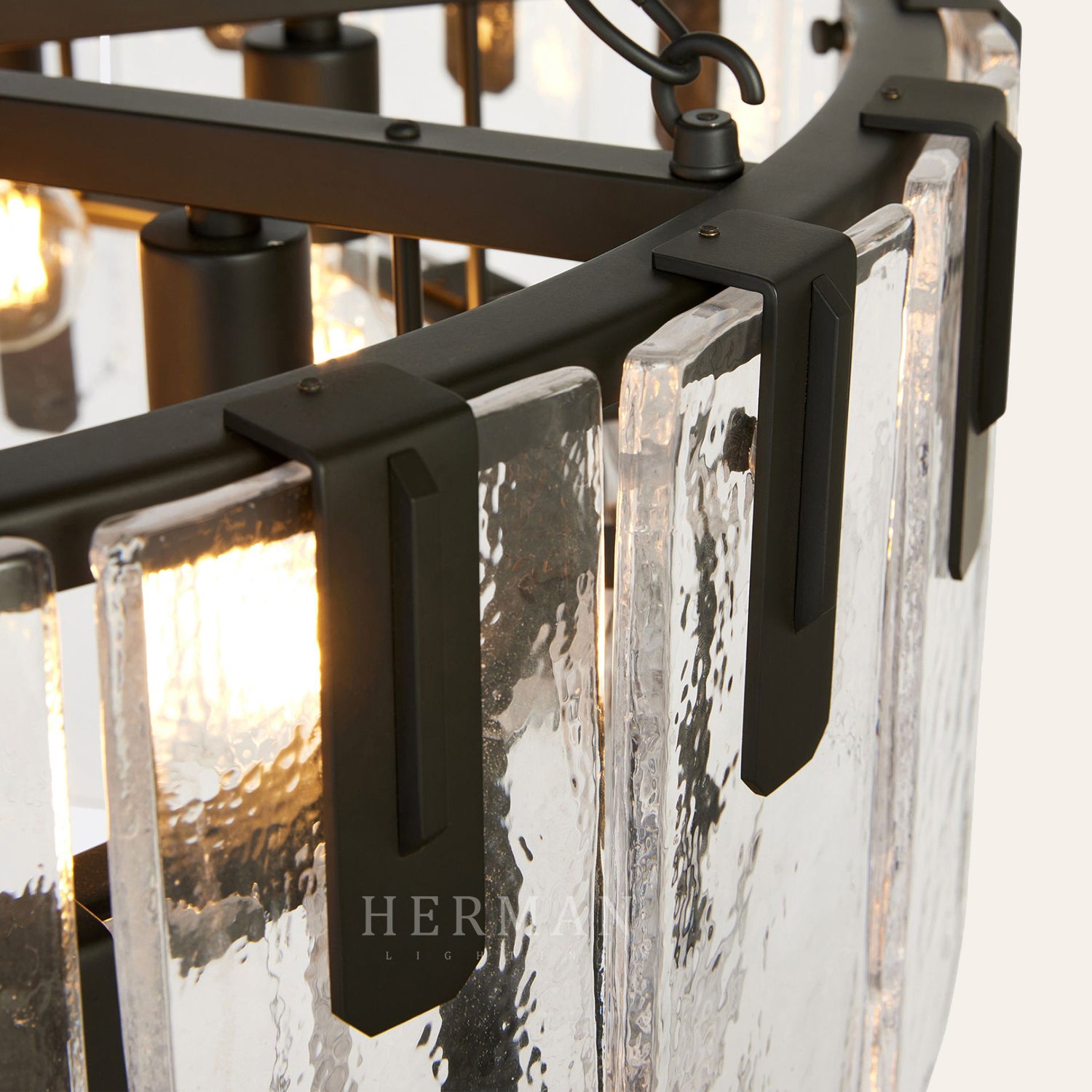 Nadia Glass Chandelier 30" 41"