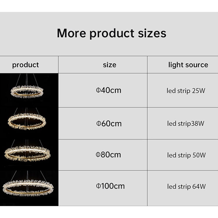 Nolan Halo Crystal Chandelier-Vancei