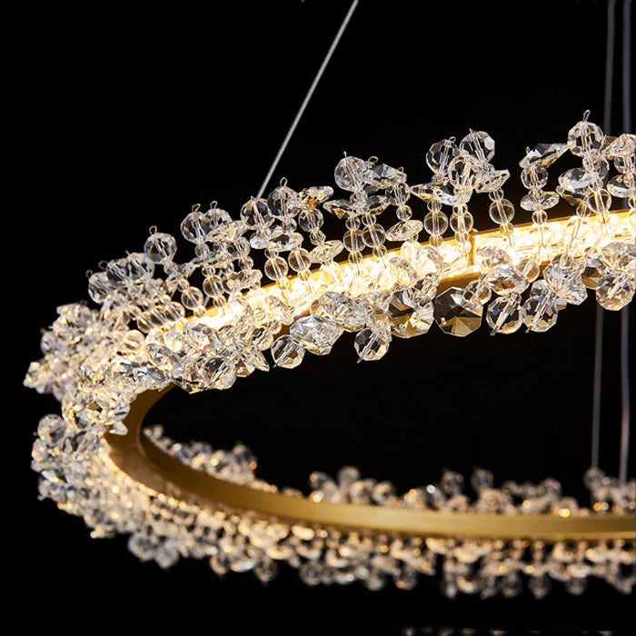Nolan Halo Crystal Chandelier-Vancei