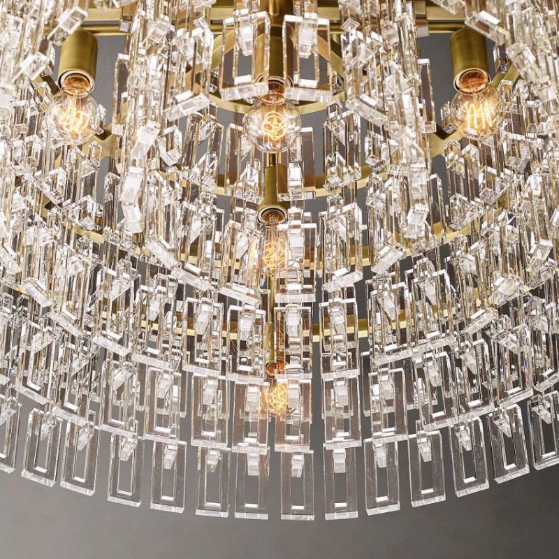 Mia Crystal Round Chandelier 48"-Vancei