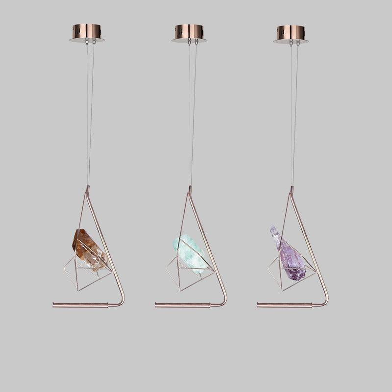 Primary Simple Modernism Rock Crystal Island Pendant, Bar Pendant-Vancei
