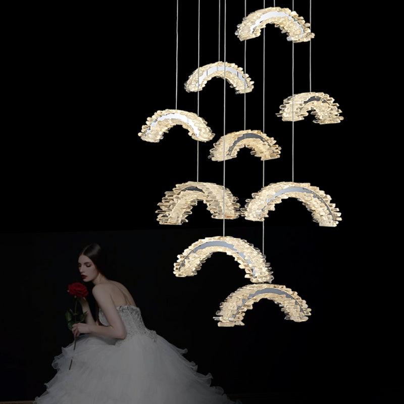 Primary Staircase Crystal Chandelier-Vancei