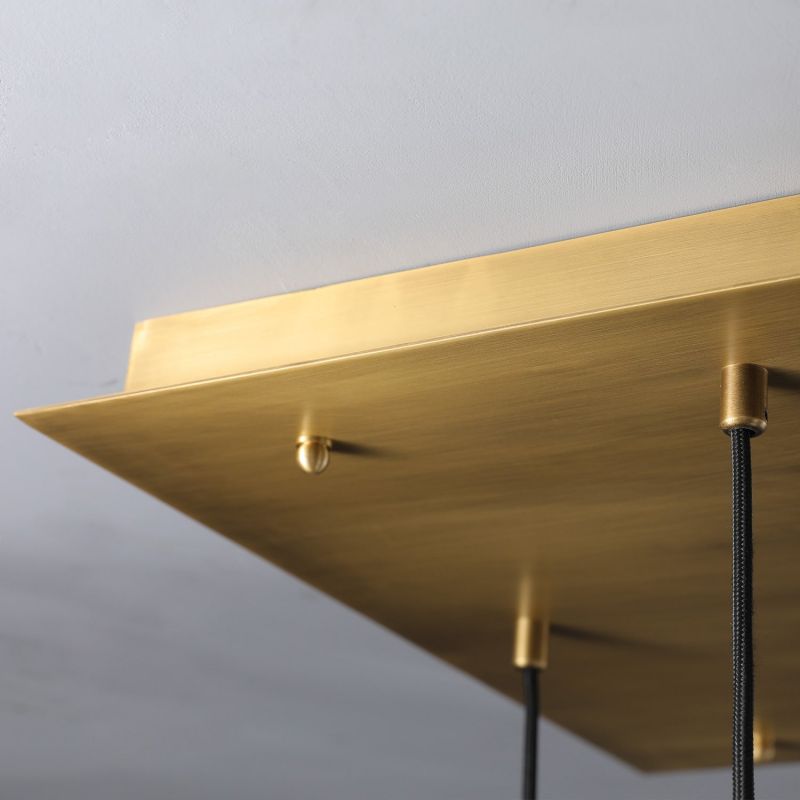 Raindrop Rectangle Chandelier 54"