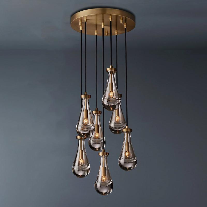 Raindrop Round Chandelier 18"