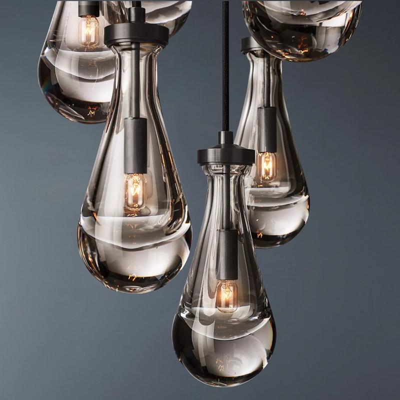 Raindrop Round Chandelier 18"