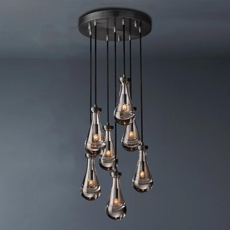Raindrop Round Chandelier 18"