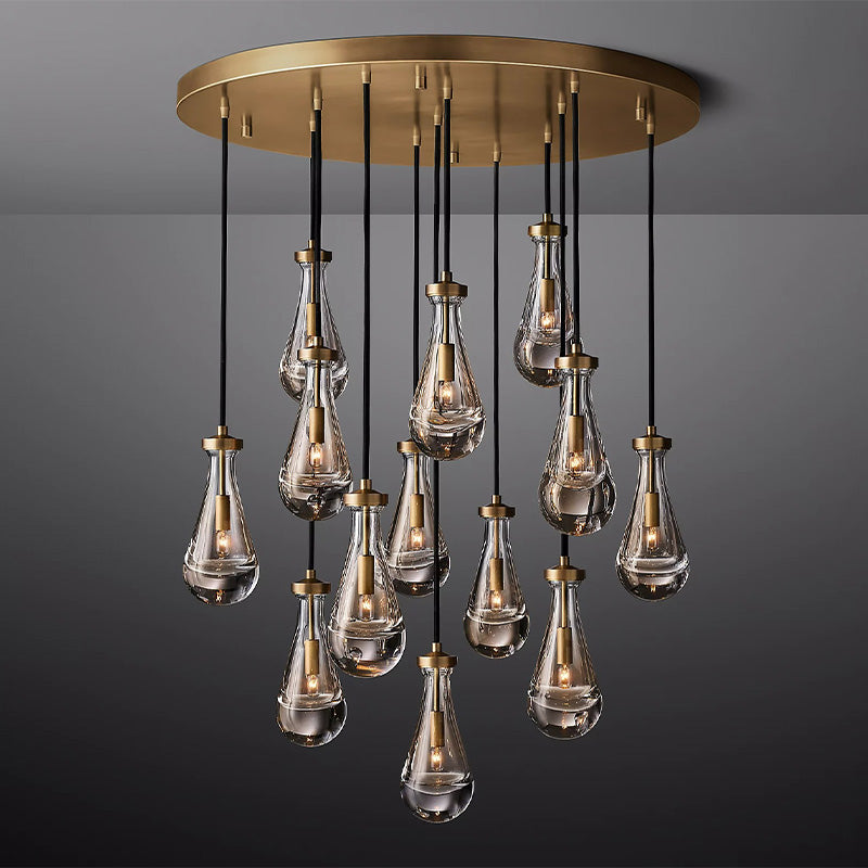 Raindrop Round Chandelier 36"-Vancei