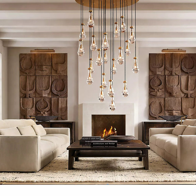 Raindrop Round Chandelier 36"-Vancei