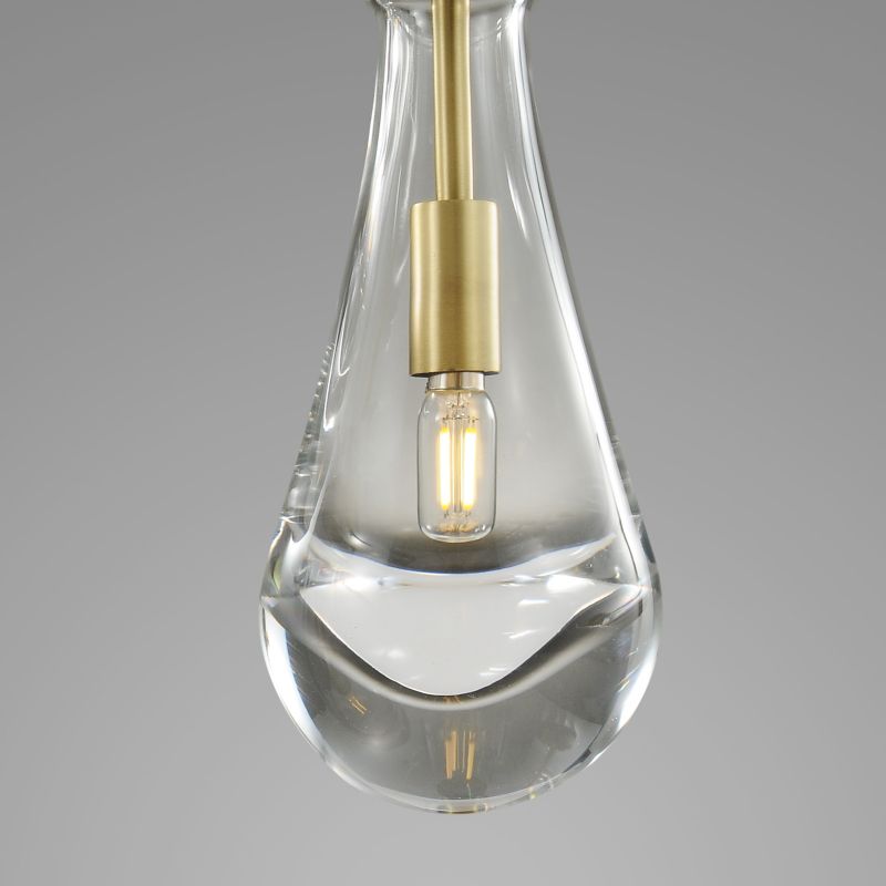 Raindrop round chandelier 14"(cord)