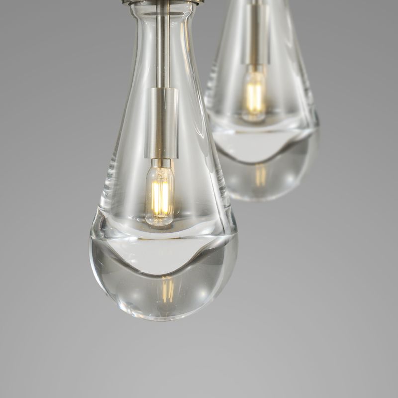 Raindrop round chandelier 14"(cord)